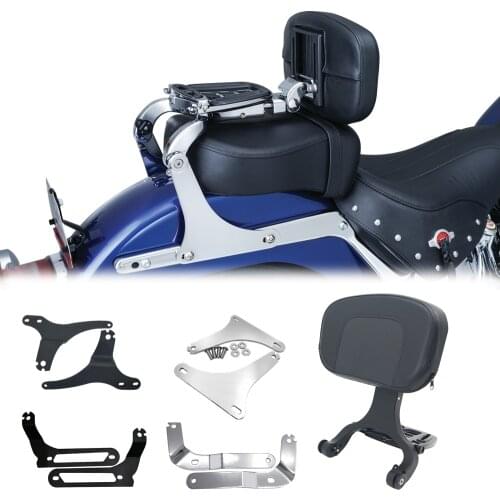 Multi-Purpose Driver Passenger Backrest For Harley Fat Boy Street Bob Dyna Softail Breakout Sportster XL 883 Touring Road King