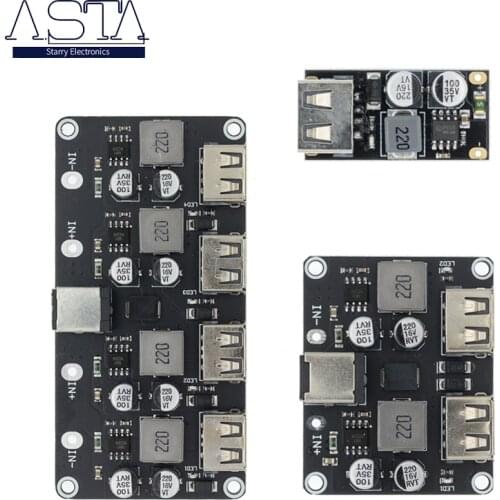 QC3.0 QC2.0 USB DC-DC Buck Converter Charging Step Down Module 6-32V 9V 12V 24V to Fast Quick Charger Circuit Board 5V
