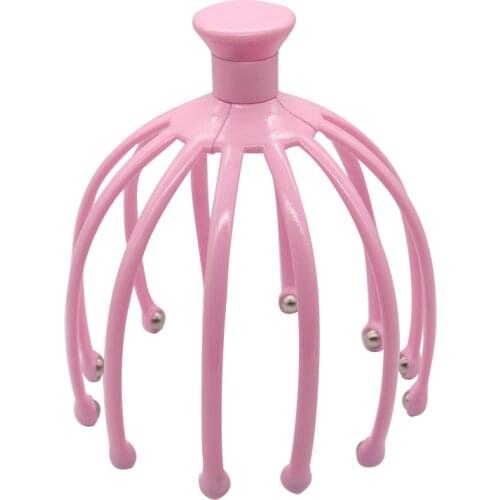 1Pcs Head Massager Neck Massage Octopus Scalp Stress Relax Spa Healing Alloy Health Care Tool Body Head Massage Beauty Tool