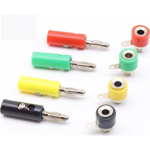 1male and Female J072 4mm Banana Plug Male and Female to Insert Connector Banana Pin DIY Model Parts Free Shipping