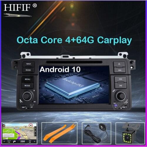IPS DSP AutoRadio 1 Din Android 10 Car DVD Player For BMW E46 M3 318/320/325/330/335 Rover 75 1998-2006 GPS Navigation BT Wifi
