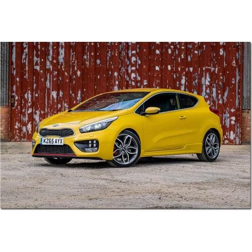 Kia Pro Ceed GT Car Poster Wall Art Canvas Cloth Fabric Print Painting Wall Picture for Living Room