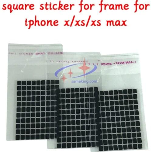 Lcd black sqaure sticker for frame for iphone x/xs/xs max,99pcs per lot