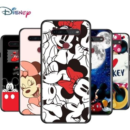 Black Soft LOVE Mickey And Minne For LG K92 K62 K52 K42 K31 K22 K71 K61 K51S K41S K30 K20 G8 G8S G8X ThinQ Phone Case