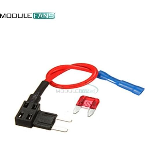 12V Fuse Holder Add-a-circuit TAP Adapter Mini ATM APM Blade Auto Fuse with 10A Blade Car Fuse with holder