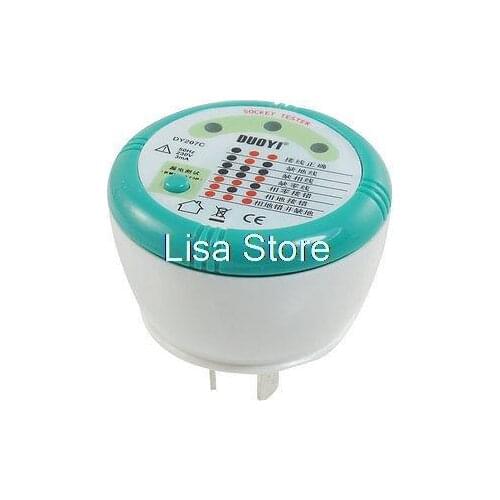 Wire Connection Check 3 Pins Flat AU Plug Socket Safety Tester AC 230V