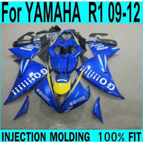 GO ! Fairings For YAMAHA R1 2009-2015 year model ( Blue ) Injection Fairing kit +7gifts ll32