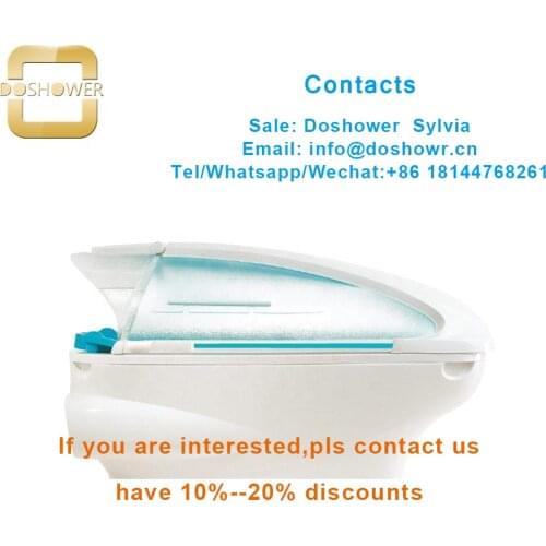 Spa hydrotherapy capsule with facial capsule for luxury spa fruniture bed