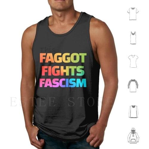 This Faggot Fights-#Resist Tank Tops Vest Sleeveless Resist Resistance Pride Pride June 10
