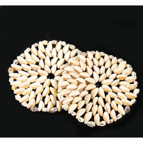 Natural Conch Shell Placemat Coaster Insulation Table Mats for Dining Table Tea Coffee Mug Holder Kitchen Decor Accessories