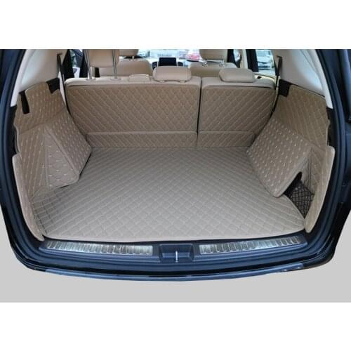 Newly! Custom full set trunk mats for Mercedes Benz ML 300 W164 2011-2006 waterproof carpets cargo liner for ML300,Free shipping