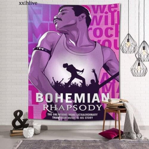 New Arrival Custom Famous Bohemian Rhapsody Printing Tapestry More Size Home Living Room Bedroom Decorative Wall Blanket