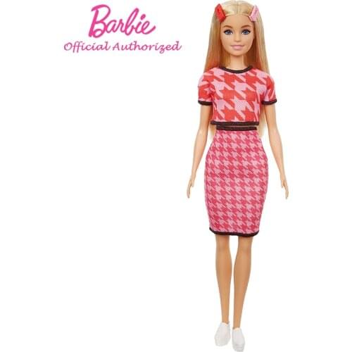 Original Barbie Doll Classical Kid Toys Shape Beautiful Skirt Pretty Princess 12-Inch GRB59 For Children Birthday Gift Surprise