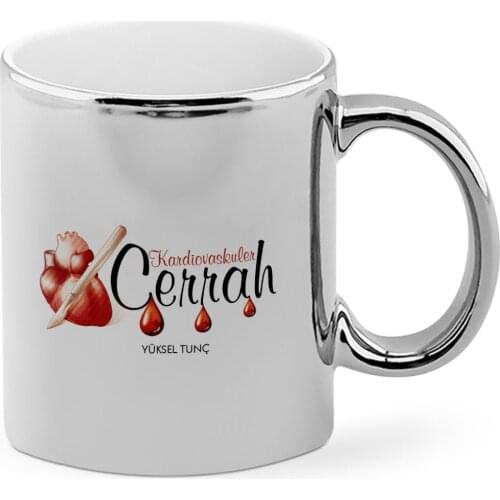Personalized Professional Kardiovaskuler Cerrah Chrome Mug Cup-2