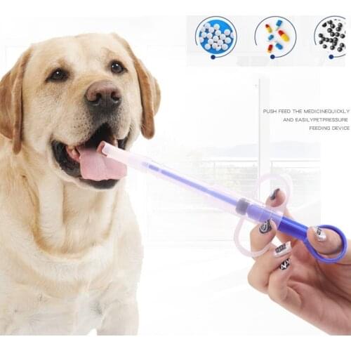 Practical Dog Cat Medicine Water Syringe Tablet Pill Gun Piller Push Dispenser Medicine Syringe Useful Pet Feed Tool Pet Product