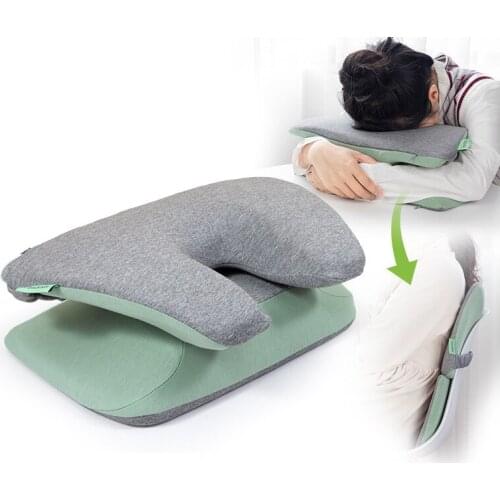 Foldable Memory Foam Nap Pillow Butterfly-shaped Slow Rebound Student Nap Pillow Office Lunch Break Hug-style Sleep Pillow