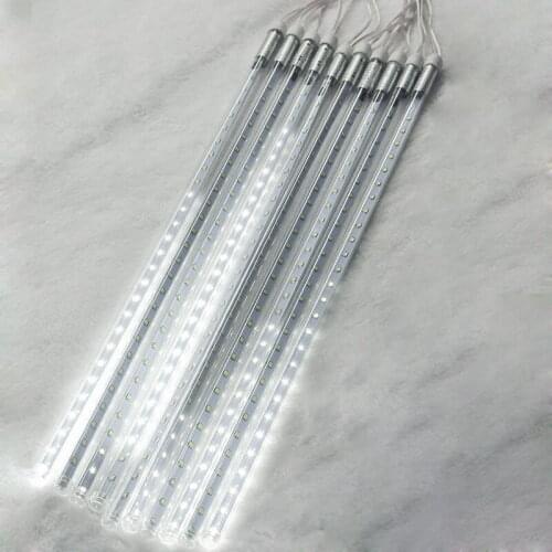 Length: 30 cm, 8pcs is a set of LED meteor shower LED curtain lights Christmas day lanterns decorative lights