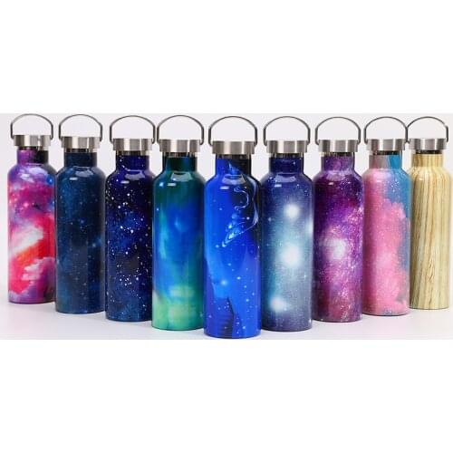 Outdoor Cold/heat Resistant Water Bottle Double-layer Stainless Steel Vacuum Drink Bottle Sport Kettle Mug Leak-Proof Camping