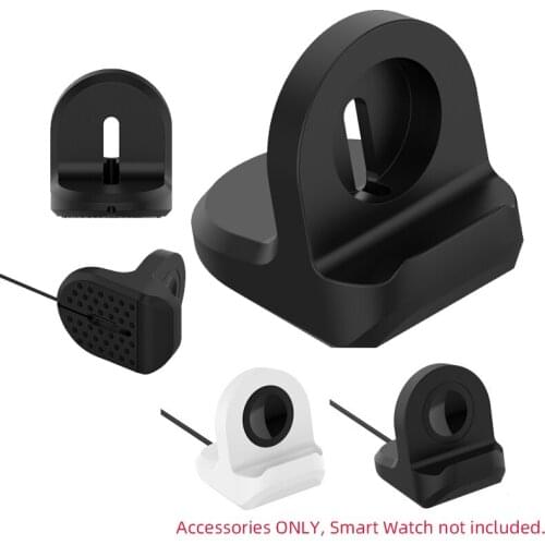 Dock Charger Adapter Stand Holder For Samsung Galaxy Watch 3 R840 R850 Active 2 40mm 44mm USB Charging Cable Silicone Bracket