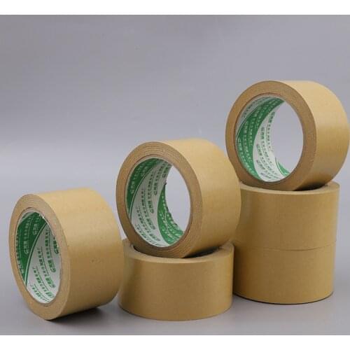 23M / Roll Waterproof Kraft Paper Tape Sealing Self Adhesive Tape Car Painting Shelter Mounting Album Photo Frame Paper Tape