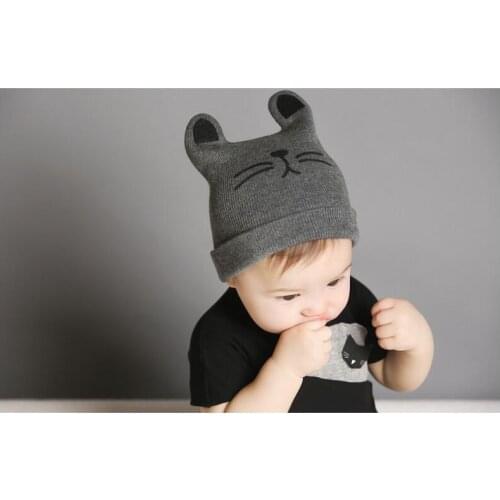 Knitted Skull Hats Toddler Ski Newborn crochet baby costume props knitting baby hat bow infant baby photo props cute outfits