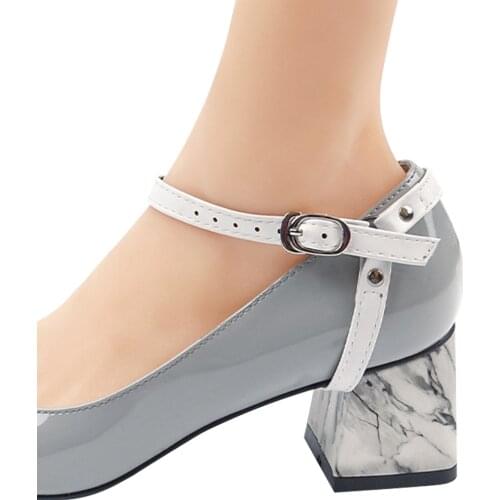 1pair Ankle Anti Skid Detachable For Heels Accessories With Buckle Adjustable Women Shoe Straps Durable Waterproof Fashion