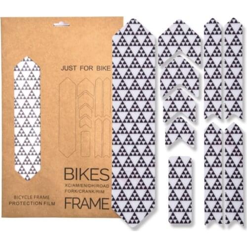 Bicycle Frame Protector 3D Stickers Scratch-Resistant Sticker Kit Bike Guard Frame Cover