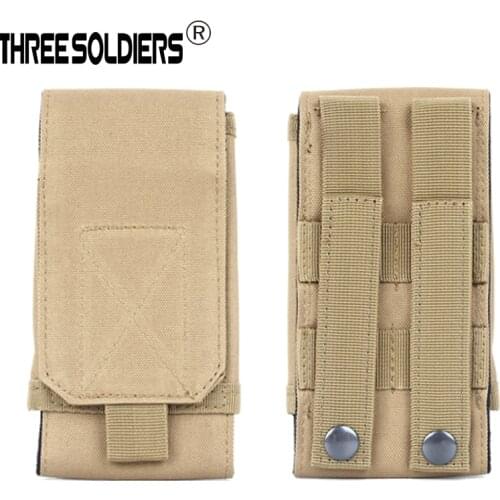 5.0-6.0 Inches Outdoor Camping Hiking Tactical molle Phone pouch Army Camouflage Bag Hook Loop Belt Pouch Nylon Mobile Case