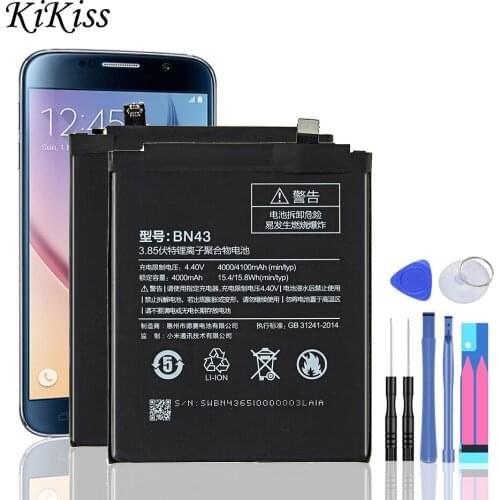 BN 43 Phone Battery 4000mAh BN43 For Xiaomi Redmi Note 4X / Note 4 global Snapdragon 625 For Xiao mi Redmi Note4X Note4