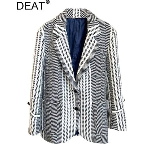 DEAT Women's Tweed Blazers