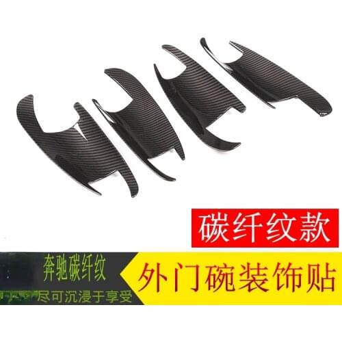 For Benz Outer door bowl decoration sticker ABS Exterior Accessories Car Stickers Automobiles Parts Accessories