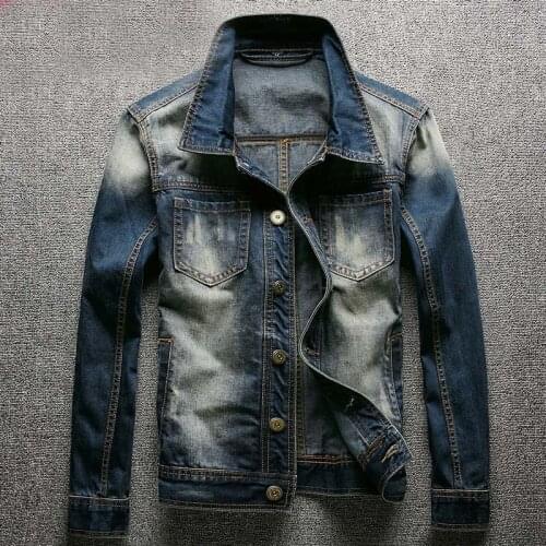 Denim Jacket Mens Jean Jacket Jeans Jacket Men Fall 2018 Fashion Clothes Male 3XL Plus Size spring Autumn Coat Men
