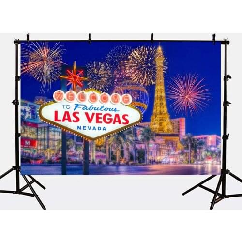 Mehofoto Photography Backgrounds Las Vegas Photo Backdrops Shoot Night Cirty Props for Family Photographer G-164