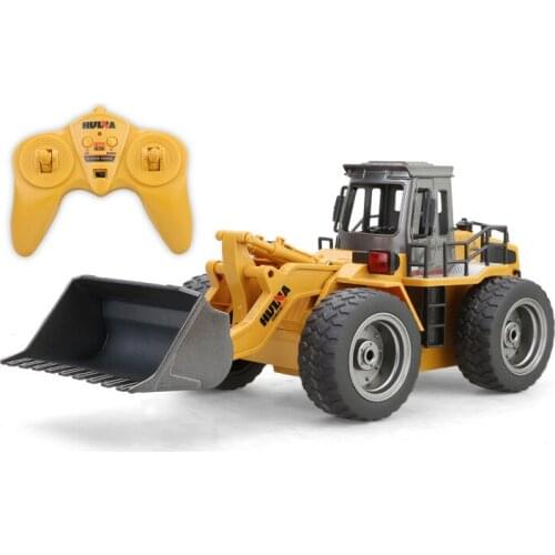 Take box 1520 520 RC Truck 6CH Alloy Bulldozer RC Simulation Pushdozer Engineering Forlift Construction Model With LightToys 520