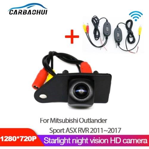 HD Waterproof 1280x720 Fisheye Rear View Camera For Mitsubishi Outlander Sport ASX RVR 2011 2012 2013 2014 2015 2016 2017 Car