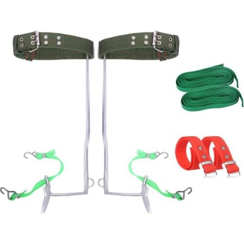 Tree Climbing Tool 2 Gears Stainless Steel Climbing Nails Claw Multifunction Anti-Slip Strap With Foot Buckle For Climbing Tool