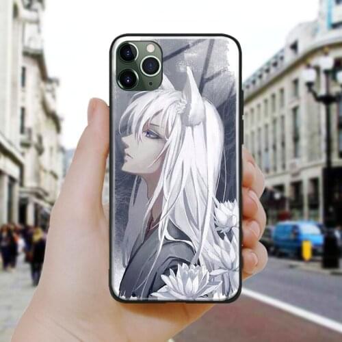 Kamisama hajimemashita tomoe art Silicone Glass Phone Case Cover Shell For iPhone SE 6 6s 7 8 Plus X XR XS 11 12 Mini Pro Max