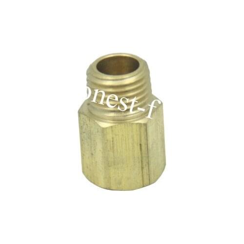 Brass Pipe 1/4" Female BSPP x 1/4" Male BSPT Adapter Fuel Gas Air