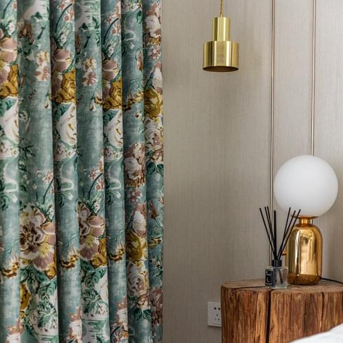 [lian yan] curtains for Living Room Bedroom Curtains Modern Minimalist New Double-Sided Light Cloth Curtain Fabric