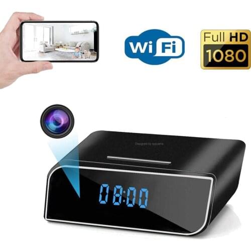 Wireless Nanny Clock 1080P WIFI Mini Camera P2P IP/AP Security micro camera with Night Vision Motion Sensor support Remote view