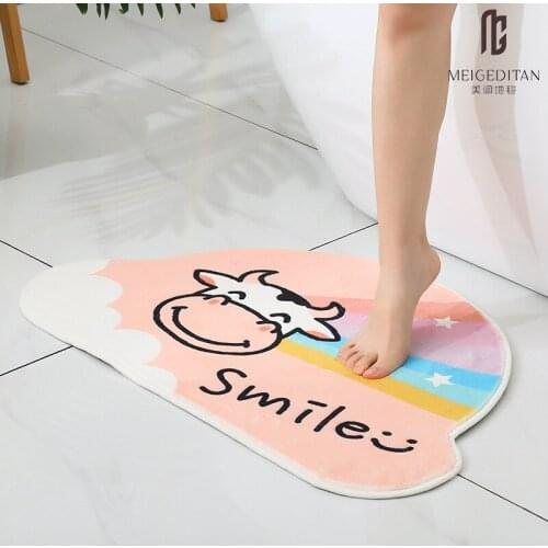 Cartoon Bathroom Doormat Entrance Rug Carpet for Children Living Room Bedroom Door Floor Bath Mat Foot Pad Home Decor