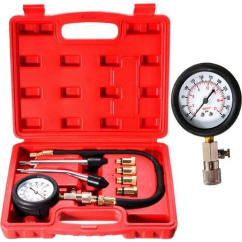 Professional Petrol Gas Engine Cylinder Compression Tester Gauge Kit Motor Auto