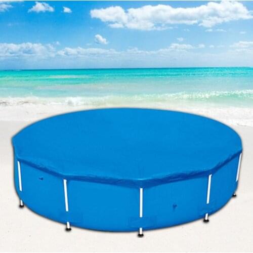 Swimming Pool Cover For Round Above Ground Inflatable Ground Cloth Dustproof Durable Foldable Pool Accessor
