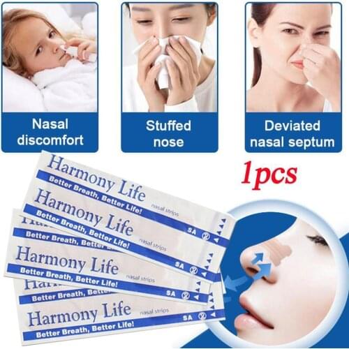 New 50Pcs Disposable Anti Snoring Nasal Strip Relief Stuffy Ventilation Nose Patches