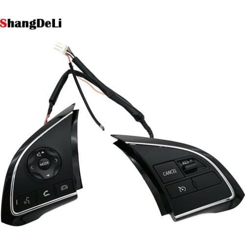 Car Steering Wheel Button Cruise Control Switch Audio Media Multifunction Button For Mitsubishi Outlander 2016 - 2018 Xpander