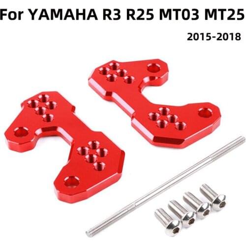Motorcycle Passenger Footrest Foot Steps Pad Pedal Back Shift Bracket CNC Aluminum For Yamaha MT03 YZF R3 ABS R25 MT25 2015-2018