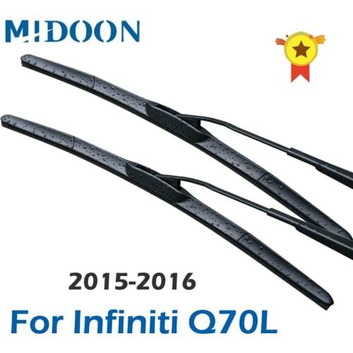 MIDOON Wiper Blades for Infiniti Q70L Fit Hook Arms 2015 2016