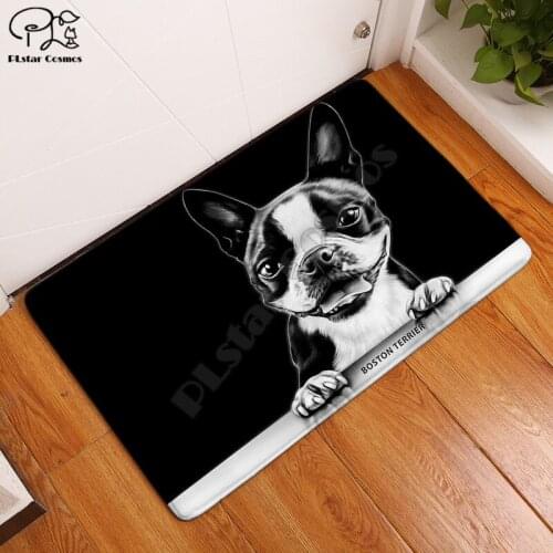 Funny pug dog animal carpet Square Anti-Skid Area Floor Mat 3D Rug Non-slip Mat Dining Room Living Room Soft Bedroom Carpet 03