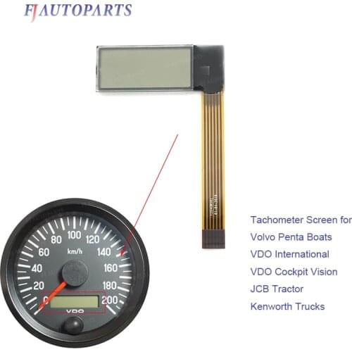 Tachometer Gauge Screen LCD Display Screen for VDO Volvo Penta Jcb Tractor Boat