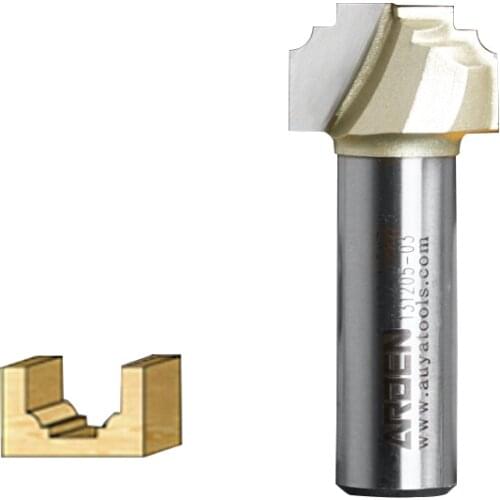 Protrusive Board Trim Flat Bottom V-Groove Arden Router Bit- 1/2*3/4 - 1/2" Shank - Arden A0402258